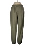 Comfrt Solid Green Track Pants Size L - photo 2