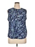 212 Collection Blue Sleeveless Blouse Size XL - photo 1
