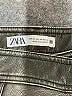 Zara 100% Polyurethane Metallic Gray Skort Size XS - photo 3