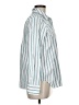 Ann Taylor Stripes Blue Long Sleeve Button-Down Shirt Size M - photo 4