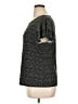 Adrianna Papell Black Short Sleeve Top Size XL - photo 5