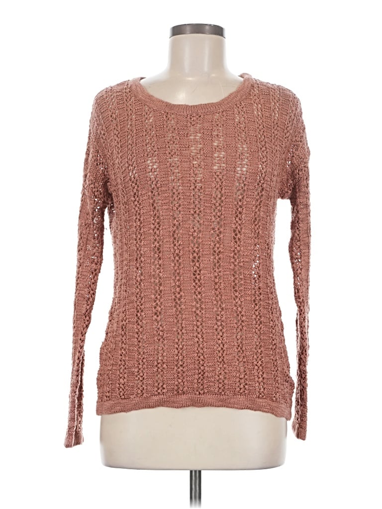 Pre-owned Pink Rose Pullover Sweater In Pink