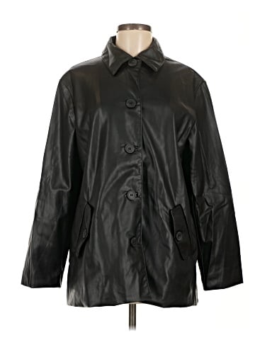 Zara Faux Leather Jacket (view 1)