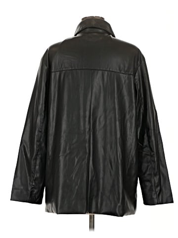 Zara Faux Leather Jacket (view 2)