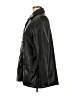 Zara 100% Polyester Black Faux Leather Jacket Size M - photo 5