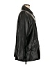 Zara 100% Polyester Black Faux Leather Jacket Size M - photo 4
