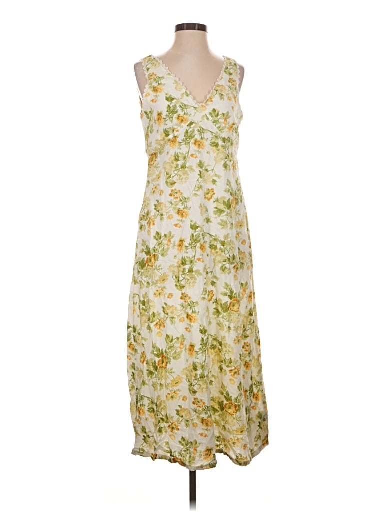 Pre-owned Laura Ashley Casual Dress In Yellow