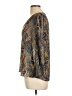 Sunny Leigh 100% Polyester Paisley Gray 3/4 Sleeve Blouse Size L - photo 5