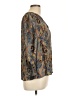 Sunny Leigh 100% Polyester Paisley Gray 3/4 Sleeve Blouse Size L - photo 4