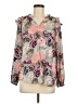 Fever 100% Polyester Paisley Pink 3/4 Sleeve Blouse Size M - photo 1