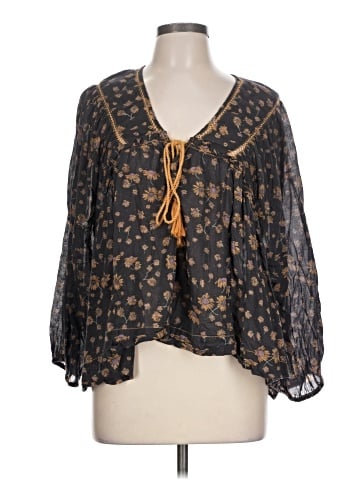 Free People 3/4 Sleeve Blouse (view 1)