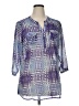 Ariat 100% Polyester Purple 3/4 Sleeve Blouse Size XL - photo 1