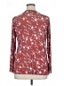 Logo Layers Stars Red Burgundy Long Sleeve Blouse Size XL - photo 2