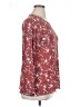 Logo Layers Stars Red Burgundy Long Sleeve Blouse Size XL - photo 4