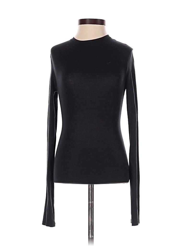 Pre-owned Skims Long Sleeve T-shirt In Black