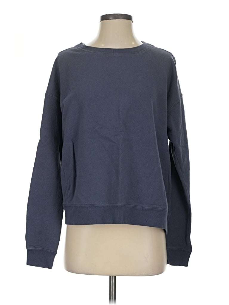 Pre-owned Hanes Sweatshirt In Blue