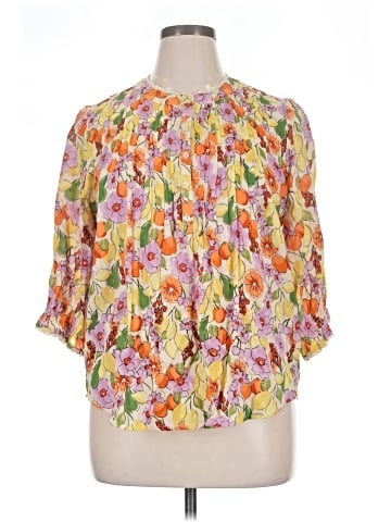 Democracy 3/4 Sleeve Blouse (view 1)