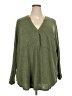 Torrid Green Long Sleeve Henley Size 4X Plus (4) - photo 1