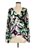 Parker 100% Polyester Green Long Sleeve Blouse Size M - photo 1