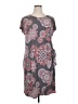 Robbie Bee Paisley Gray Casual Dress Size 1X - photo 1
