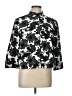 Charter Club Floral Black Jacket Size L - photo 1
