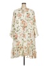 Torrid 100% Polyester Floral Ivory Casual Dress Size 4X Plus (4) - photo 2