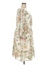 Torrid 100% Polyester Floral Ivory Casual Dress Size 4X Plus (4) - photo 4