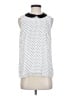 CeCe 100% Polyester Polka Dots White Sleeveless Blouse Size S - photo 1