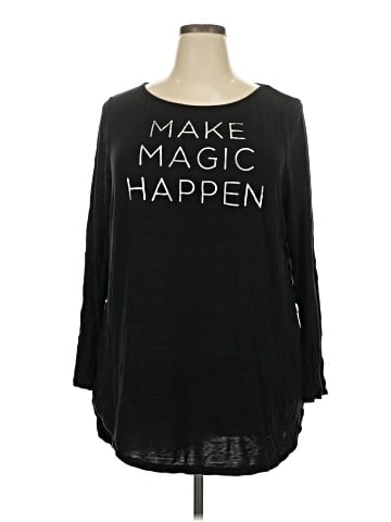 Lane Bryant Outlet 3/4 Sleeve T-Shirt (view 1)