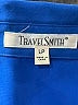 Travelsmith 100% Polyester Blue Long Sleeve Blouse Size L (petite) - photo 7