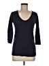 Three Dots 100% Cotton Black 3/4 Sleeve T-Shirt Size M (estimated) - photo 1