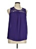 Mossimo 100% Polyester Purple Sleeveless Blouse Size XL - photo 1