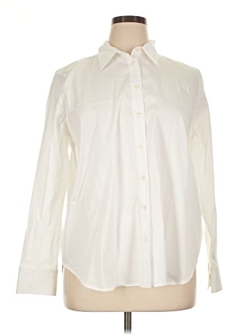 Ann Taylor Long Sleeve Button-Down Shirt (view 1)