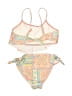 Billabong Paisley Yellow Two Piece Swimsuit Size 7 - photo 2