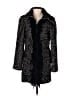 Nanette Lepore Animal Print Black Coat Size 2 - photo 1