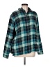 L.L.Bean 100% Cotton Plaid Teal Jacket Size M - photo 1