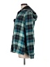 L.L.Bean 100% Cotton Plaid Teal Jacket Size M - photo 5