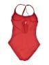 Unbranded Solid Red One Piece Swimsuit Size 10 - photo 2