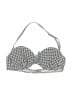 Jessica Simpson Checkered-gingham Gray Swimsuit Top Size M - photo 1