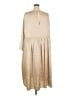 Unbranded 100% Polyester Solid Tan Casual Dress Size XXL - photo 2