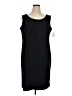 DN Design Solid Black Casual Dress Size 16 - photo 1