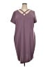 Connected Apparel Solid Purple Casual Dress Size 20 - photo 1