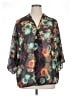 Ruff Hewn Floral Black 3/4 Sleeve Blouse Size XL - photo 1