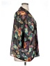 Ruff Hewn Floral Black 3/4 Sleeve Blouse Size XL - photo 4
