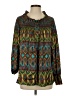 Classique 100% Polyester Teal Long Sleeve Blouse Size S - photo 1