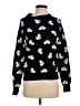 Band of Outsiders 100% Wool Hearts Black Wool Pullover Sweater Size 8 (4) - photo 1