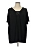 Maggie Barnes Black Short Sleeve Blouse Size 12 (0) - photo 1