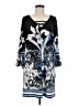 Neiman Marcus Print Blue Casual Dress Size M - photo 1