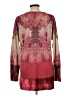 One World Burgundy Long Sleeve Blouse Size L - photo 2