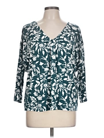 Garnet Hill 3/4 Sleeve Blouse (view 1)